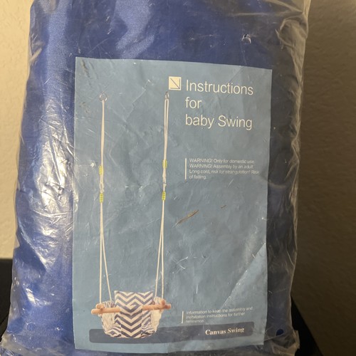 Canvas baby swing wooden - canvas,