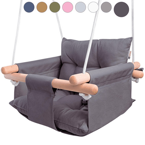 Dark gray canvas baby - gray,