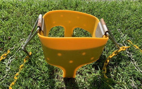 Yellow plastic baby - yellow,
