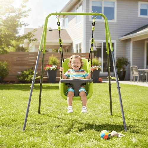Indoor outdoor baby swing with - swing,