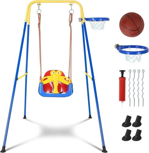 Toddler swing with basketball - toddler,